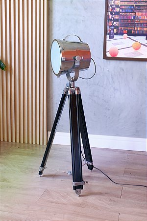 luminária holofote vintage