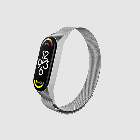 Pulseira Milanese Para Xiaomi Mi Band 7 Magnética Metal - Elloss Pulseiras