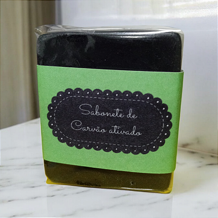 Kit 5 Sabonetes  de Carvão Ativado, óleo essencial e extrato glicerinado de Aloe Vera