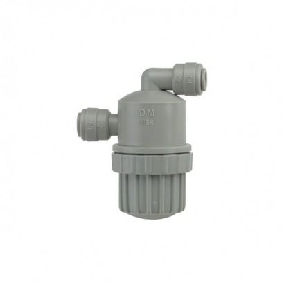 DMFIT- Conexão Rápida Filtro 100MESH Para Linha de Chopp (Tubo 3/8" xTubo 3/8") - ADMF0606