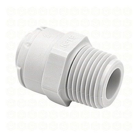 DMFIT - Conexão Rápida Rosca Macho 1/2" (NPT 1/2"xTubo 3/8") - AMC 0607
