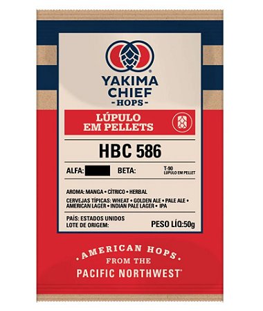 Lúpulo HBC 586 Yakima Cheif - Pellet T90