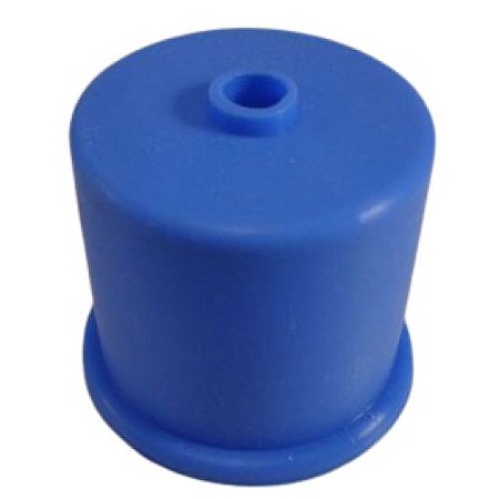 Tampão de Silicone Azul para Galão de Água Mineral (Fermentador)