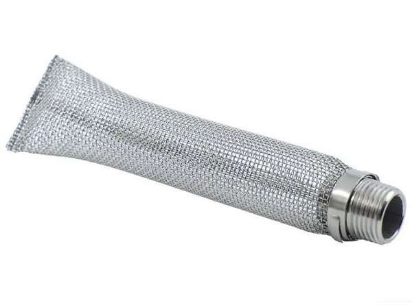 Filtro Mini Bazooka 15cm Inox 304 - 1/2"