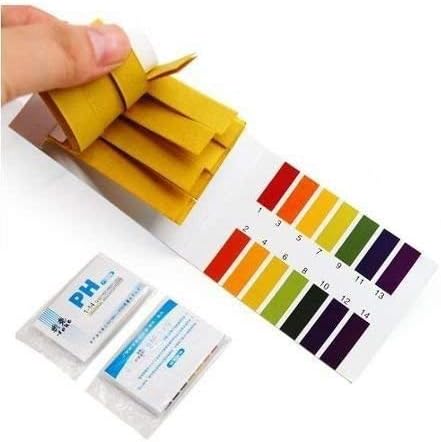 Indicador de PH em papel de 1 - 14 de PH com 80 Fitas