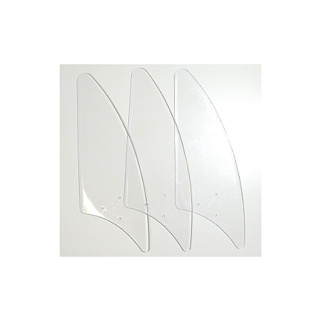 Jogo de Pás para Ventilador de Teto Loren Sid Transparente P07I/TR(3) M1/M2