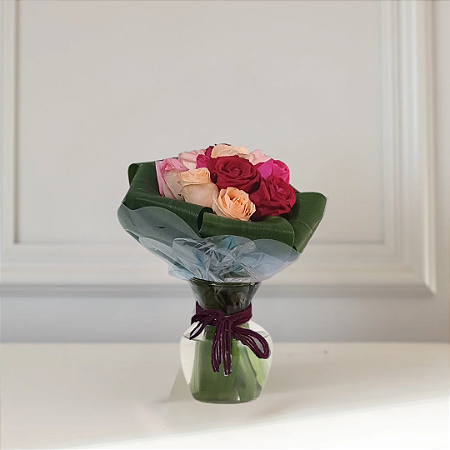 Chamego Três Cores - 10 Rosas