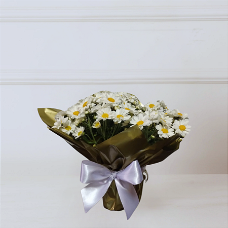 Vaso de Mini Margarida Branca