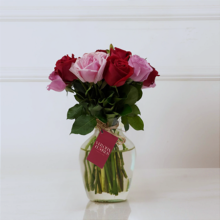 Chamego Duas Cores - 12 Rosas