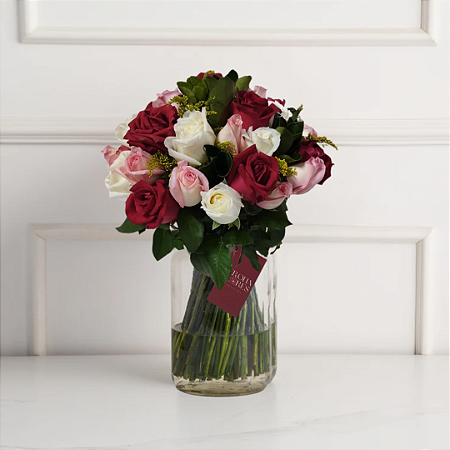 Chamego Três Cores - 36 Rosas