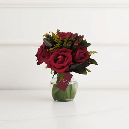 Chamego de 05 Rosas Vermelhas