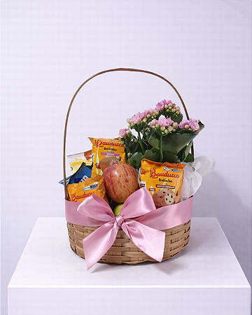 Cesta Café da Manhã Doçura em Flor