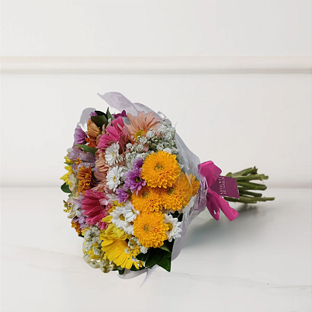 Buquê Primavera - Flores do Campo e Gerberas