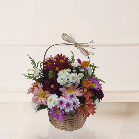Cesta Outono - Flores do Campo