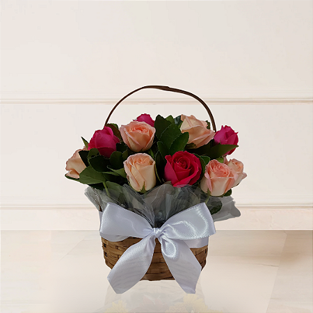Cesta Classic - 15 Rosas