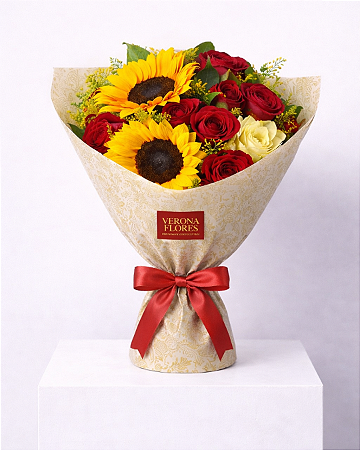 Buquê Paixão Dourada