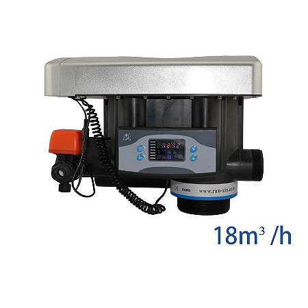 Válvula Runxin Aut. Abrand. N77 A3 (63618) - 18 M³/H, Completa Volume/Topo/Frontal In/Out 2" B-4" Tubo-1 E 1/2" Bivolt