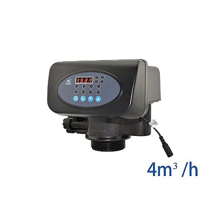 Válvula Runxin Aut. Abrand. F68 P3 (73604P) - 4 M³/H, Padrao Volume/Topo In/Out 1" B-2,5" Tubo-3/4" Dreno-1/2" Bivolt