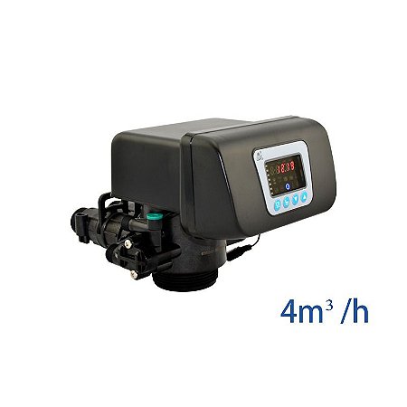 Válvula Runxin Aut. Abrand. F68 C3 (73604) - 4 M³/H, Completa Volume/Topo In/Out 1";B-2,5" Tubo-3/4" Dreno-1/2" Bivolt