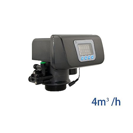 Válvula Runxin Aut. Abrand. F68 C1 (73504) - 4 M³/H, Completa Tempo/Topo In/Out 1" B-2,5" Tubo-3/4" Dreno-1/2" Bivolt