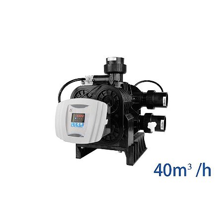 Válvula Runxin Aut. Filtro F112 B1 (53540) - 40 M³/H, Completa Tempo/Frontal n/Out DN 80 B-N/A Dreno-DN 80 Bivolt