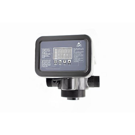 Válvula Runxin Aut. Filtro F134 A1 (53508) - 8 M³/H, Completa Tempo/Topo In/Out 1 E 1/2" B-4" Tubo-1 E 1/4" Bivolt