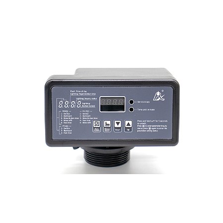 Válvula Runxin Aut. Filtro F71 Q1 (55502) - 2 M³/H, Simples  Tempo/Topo In/Out 3/4" B-2,5" Tubo-3/4" Dreno-3/4" Bivolt