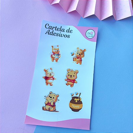 Cartela com Mini Adesivos