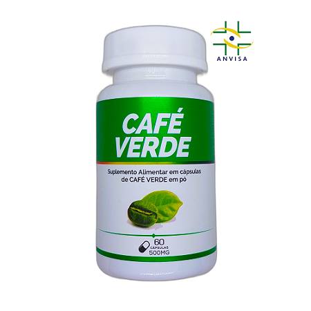 Café Verde Cafeína 60 cápsulas 500mg