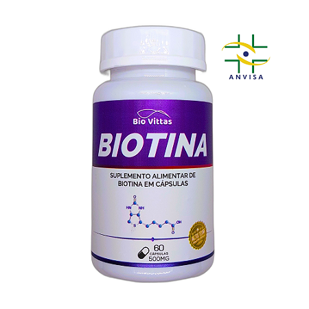 Biotina 60 cápsulas 500mg