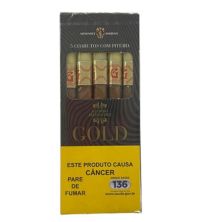 Cigarrilha Alonso Menendez Gold - Com Piteira