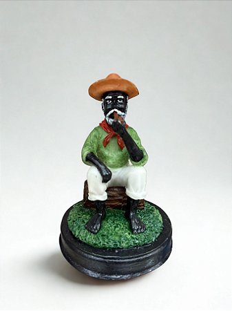 Imagem Resina Preto Velho 15cm