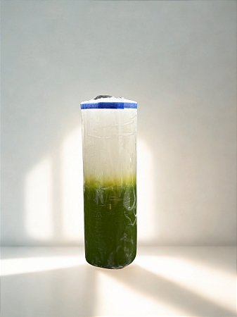 Vela 7 Dias Bicolor Branca e Verde