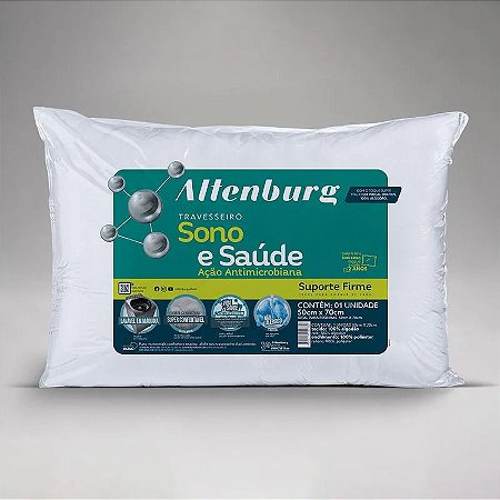 Travesseiro Sono e Saúde Suporte Firme Altenburg - 50x70 cm