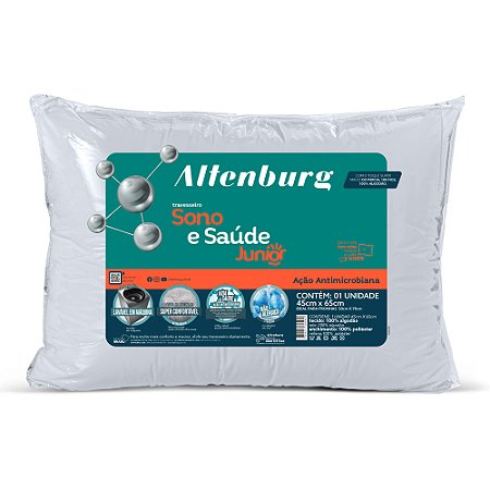 Travesseiro Sono e Saúde Suporte Junior Altenburg - 45x65 cm