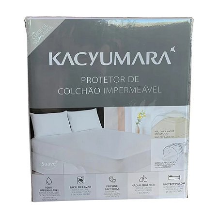 Protetor De Colchão Impermeável De Algodão Com Elástico Kacyumara