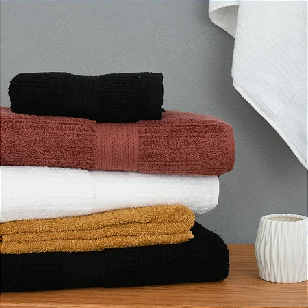 Toalha Banhão Buddemeyer Fio Penteado Canelado 100% Algodão - 90x150 cm