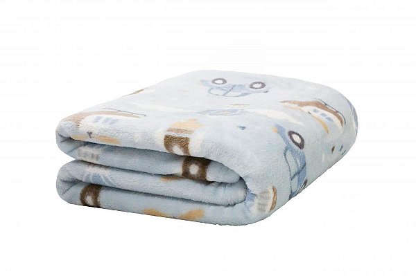 Cobertor Camesa Baby Flannel Nac Carros -  90x110 cm