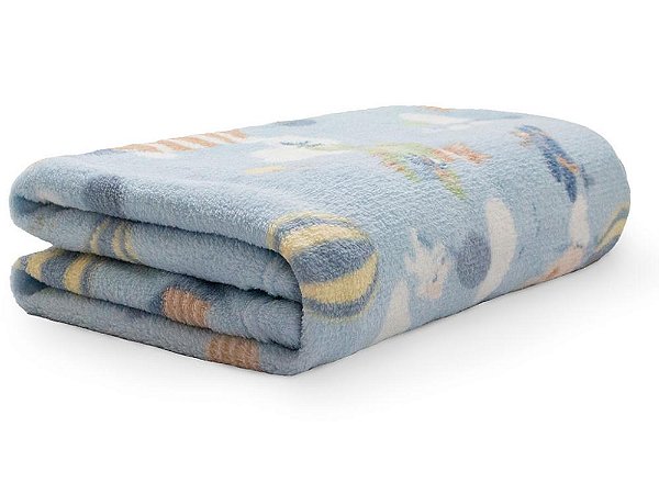Cobertor Camesa Baby Microfibra Corrido Avião - 80x110 cm