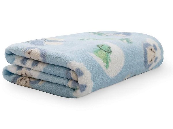 Cobertor Camesa Baby Microfibra Corrido Dino -  80x110 cm