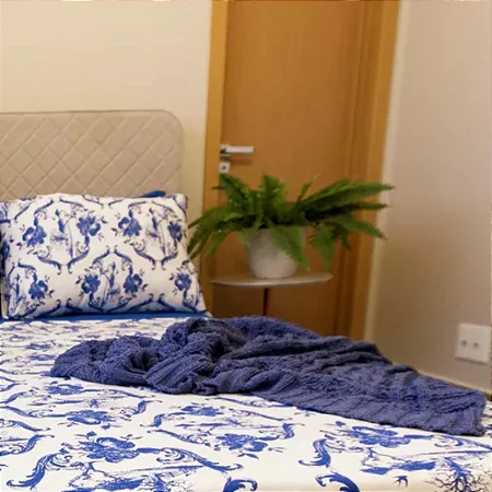 Jogo De Cama Novo Toque Malha 100% Algodão Estampado Provence