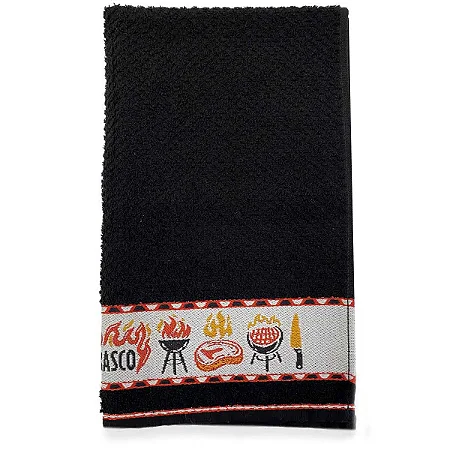 Pano De Copa Dohler Atoalhado Jacquard Vida Liso Churrasco- 45x70 cm