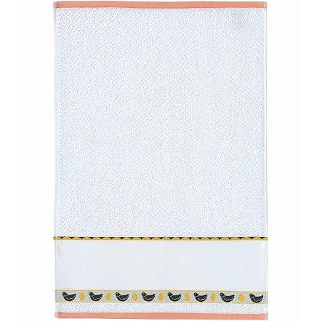 Pano De Copa Dohler Atoalhado ArtFacil Para Pintar/Bordar Liso Galinhas - 45x70 cm
