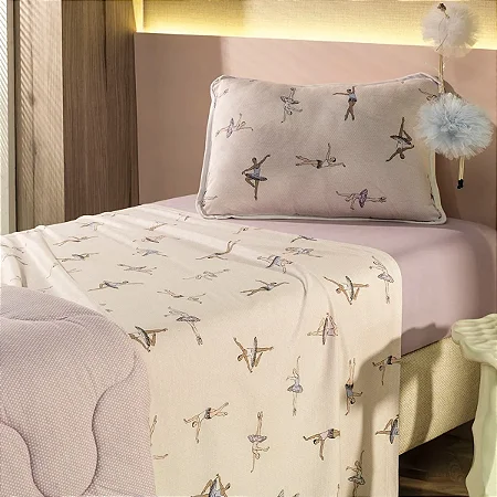 Jogo de Cama Casal 4 Peças Mundo Kids Altenburg - Doce Plié