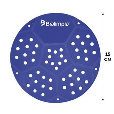 TELA PARA BANHEIRO MICTORIO BRALIMPIA COR AZUL  15CM