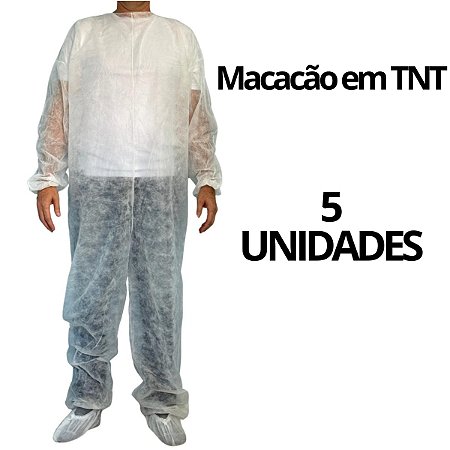 5 MACACAO TNT 25 GRAMAS SEM CAPUZ COM ZIPPER  TAM GG ARADESC