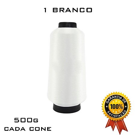 FIO PARA  costura com  OVERLOCK 100% Poliéster 500 gramas