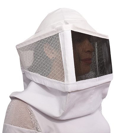 Máscara Apicultura Tela Com Chapéu Integrado Ventilado Brim