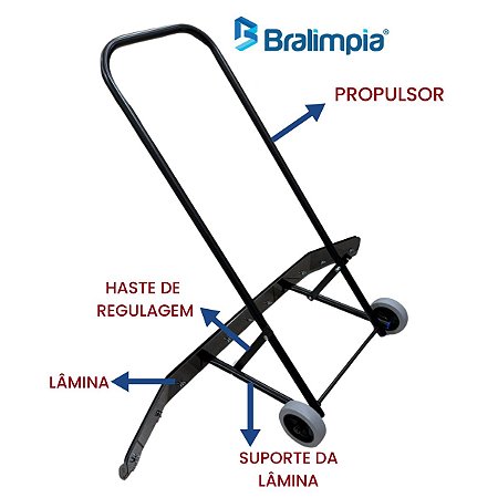 RODO COM PROPULSOR COMPLETO 130 CM BRALIMPIA