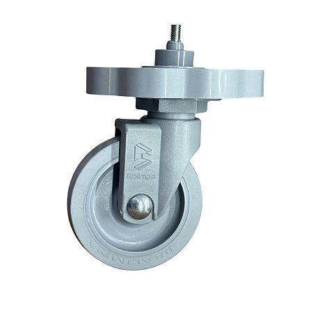 RODIZIO RODA GITATORIA 4" BRALIMPIA COMPLETA COM PARACHOQUE